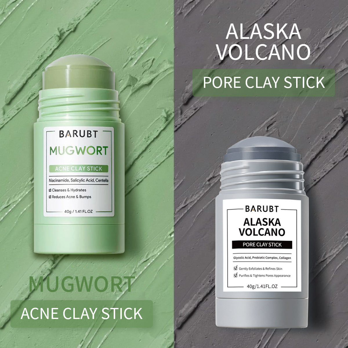 Volcanic Mud Paint-On Face Mask included in Mask Discovery Set